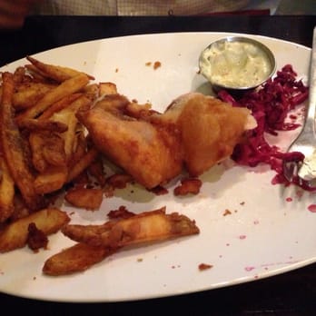 Station 22 - Half eaten salmon fish and chips. Amazing. - New American Near Me - Provo, Utah Station 22 - Half eaten salmon fish and chips. Amazing. - New American Near Me - Provo, Utah