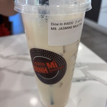 Paris Banh Mi - M8. Jasmine Milk Tea - Vietnamese Near Me - Fredericksburg, Virginia Paris Banh Mi - M8. Jasmine Milk Tea - Vietnamese Near Me - Fredericksburg, Virginia
