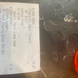 Wendy's - NO BACON!!