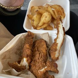 Tenders and fries. Tenders and fries.