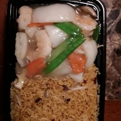 China Kitchen - Chinese veggies with shrimp (Buk Choy)