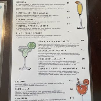 Sunrise On 39th - Drink menu - Breakfast & Brunch Near Me - Kansas City, Missouri