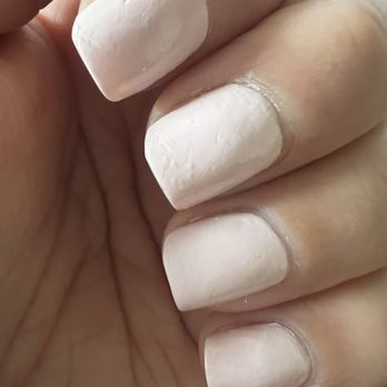 Flora Blanc Nail & Lash Studio - My left hand, super lumpy paint - Nail Salons Near Me - Encinitas, California Flora Blanc Nail & Lash Studio - My left hand, super lumpy paint - Nail Salons Near Me - Encinitas, California