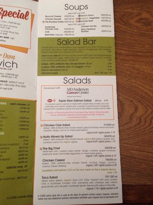 Menu photo 5 Jason's Deli El Paso, TX