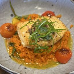 Sea bass with risotto- used to be so good, but flavor profile changed Sea bass with risotto- used to be so good, but flavor profile changed
