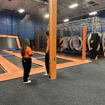 Sky Zone Trampoline Park - Oblivious to a kid being attacked in the dodgeball court - Trampoline Parks Near Me - Chula Vista, California Sky Zone Trampoline Park - Oblivious to a kid being attacked in the dodgeball court - Trampoline Parks Near Me - Chula Vista, California