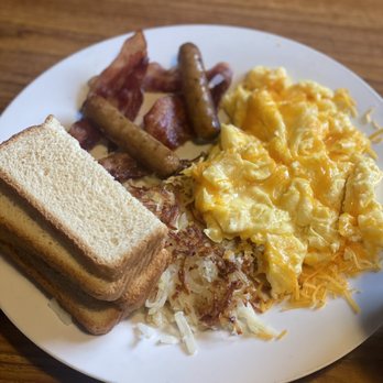 Denny's - a plate of breakfast foods - American Near Me - Morganton, North Carolina