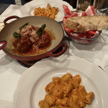 Carbone - Spicy Rigatoni Vodka and Mario 's Meatballs - Italian Near Me - New York, New York