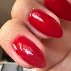 K Spa & Nails - This shape is questionable and not at all the almond I asked for.