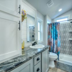 Full bath in the tiny house