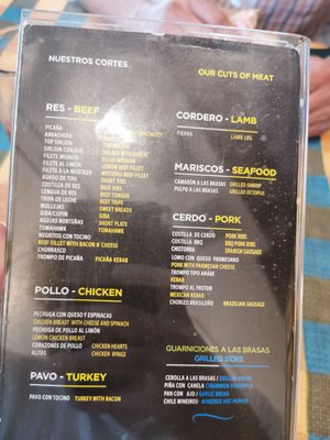 Menu photo 1 Mr Pampas Zapopan, JAL