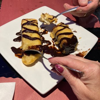 Umai Sushi - The fried cheesecake we had our arms twisted for desert. It doesn't actually take much to get me to order desert. Lol - Sushi Bars Near Me - Largo, Florida