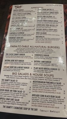 Menu photo 4 The Shanty Restaurant Wadsworth, IL Menu photo 4 The Shanty Restaurant Wadsworth, IL