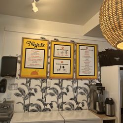 Nigel's Bananas - Menu