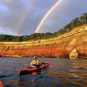 Yooper Yachts - it rained a little during our trip, and then we saw a double rainbow - Rafting/Kayaking Near Me - Munising, Michigan Yooper Yachts - it rained a little during our trip, and then we saw a double rainbow - Rafting/Kayaking Near Me - Munising, Michigan