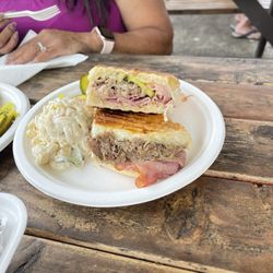 Piilani Kitchen - Cuban Sandwich with Ulu Mac Sald.