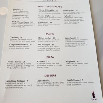 Paul’s Wine Pix - Menu - Wine Bars Near Me - Bellaire, Texas