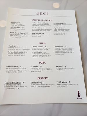 Menu photo 1 Paul’s Wine Pix Bellaire, TX
