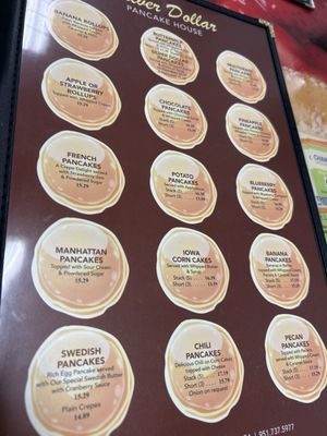 Menu photo 1 Silver Dollar Pancake House Corona, CA