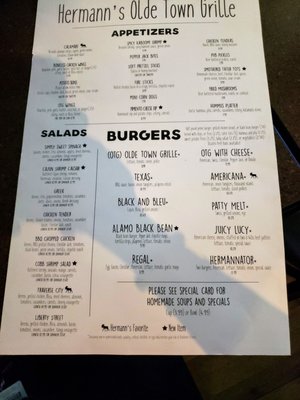 Menu photo 5 Hermann's Olde Town Grille Plymouth, MI