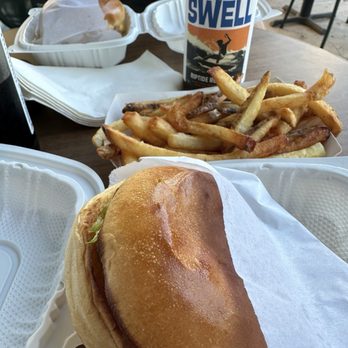 Hayes Burger - Cheeseburger with fries - American Near Me - San Diego, California Hayes Burger - Cheeseburger with fries - American Near Me - San Diego, California