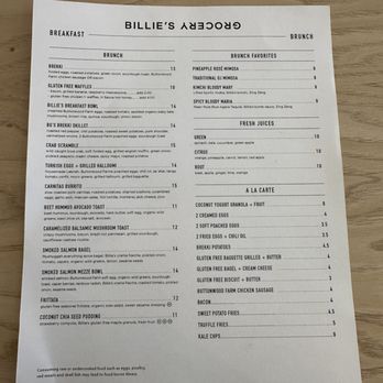 Billie's Grocery - Breakfast & Brunch Near Me - Leawood, Kansas Billie's Grocery - Breakfast & Brunch Near Me - Leawood, Kansas