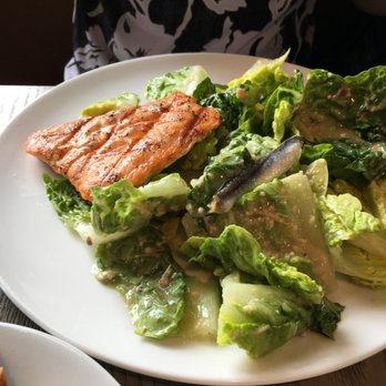 Pasta Moon - Caesar with grilled salmon - Italian Near Me - Half Moon Bay, California Pasta Moon - Caesar with grilled salmon - Italian Near Me - Half Moon Bay, California