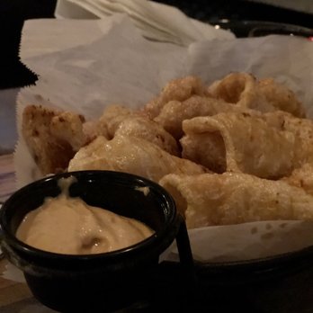 Restoration Brew Worx - Chicharrones (pork rinds). We chose Caribbean jerk seasoning and chipotle aioli (excellent combo). - Breweries Near Me - Delaware, Ohio Restoration Brew Worx - Chicharrones (pork rinds). We chose Caribbean jerk seasoning and chipotle aioli (excellent combo). - Breweries Near Me - Delaware, Ohio