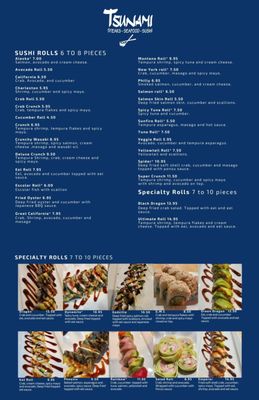 Menu photo 1 Tsunami Vista Columbia, SC Menu photo 1 Tsunami Vista Columbia, SC