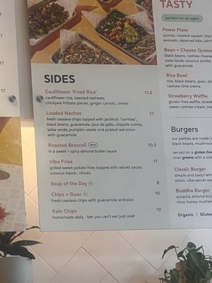 Menu photo 2 Vibe Organic Kitchen Costa Mesa, CA Menu photo 2 Vibe Organic Kitchen Costa Mesa, CA