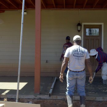 Concrete By Design - Screeding concrete with stamped concrete patio. - Masonry/Concrete Near Me - Sharpsburg, Georgia