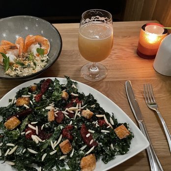 Rose Tavern - Kale salad and shrimp cocktail - Wine Bars Near Me - Canandaigua, New York Rose Tavern - Kale salad and shrimp cocktail - Wine Bars Near Me - Canandaigua, New York