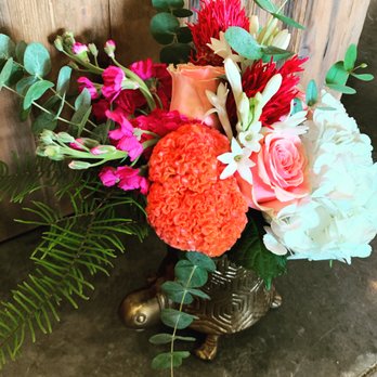 Ever-Bloom - Tucked into a lovely brass turtle - Florists Near Me - Omaha, Nebraska
