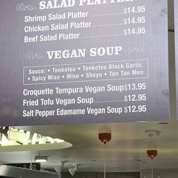 Soho Ramen - Vegan soup menu - Ramen Near Me - Riverside, California