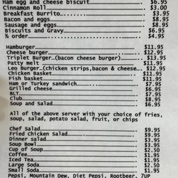 Opal Country Cafe - Opal Country Cafe menu (June 2023)