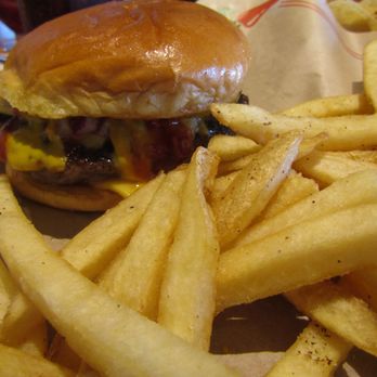 Chili's - "The Big QP Burger" with French Fries - - Bars Near Me - San Angelo, Texas