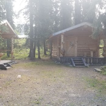 Carlo Creek Cabins - View of cabins C and D - Vacation Rentals Near Me - Denali, Alaska