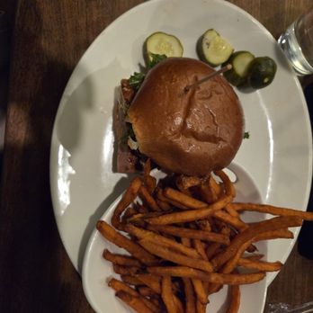 Yard House - Ahi tuna sandwich with sweet potato fries - New American Near Me - West Nyack, New York