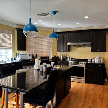 Epica Interior Planning and Design - BEFORE - it was a black and yellow kitchen - Interior Design Near Me - Fremont, California
