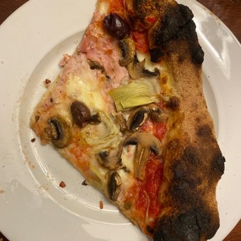 Tutti Da Gio - Capricciosa pizza - Artichoke hearts, mushrooms, Kalamata olives and prosciutto - Sicilian Near Me - Hermitage, Tennessee Tutti Da Gio - Capricciosa pizza - Artichoke hearts, mushrooms, Kalamata olives and prosciutto - Sicilian Near Me - Hermitage, Tennessee