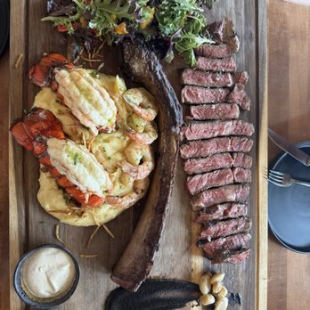 Rusty Pelican - Miami - Special Tomahawk Surf and Turf - Seafood Near Me - Key Biscayne, Florida Rusty Pelican - Miami - Special Tomahawk Surf and Turf - Seafood Near Me - Key Biscayne, Florida