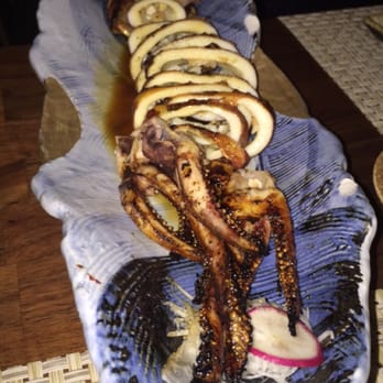 MF Sushi - Whole squid is yummy! Don't forget to ask for sriracha sauce - Sushi Bars Near Me - Houston, Texas