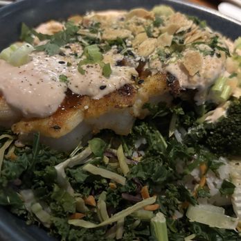Burtons Grill & Bar - General Tso Bowl with Added Shrimp - New American Near Me - Charlotte, North Carolina