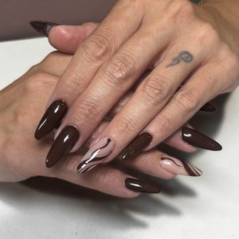 Blush Hour Nails & Spa - She free handed my design!!!!! Susan makes this look easyyy! - Nail Salons Near Me - San Diego, California Blush Hour Nails & Spa - She free handed my design!!!!! Susan makes this look easyyy! - Nail Salons Near Me - San Diego, California