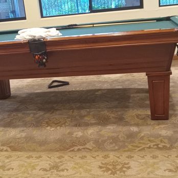 Drake Manor - Wet Towle on pool table . Pool table cover just thrown on floor - Apartments Near Me - Pomona, California Drake Manor - Wet Towle on pool table . Pool table cover just thrown on floor - Apartments Near Me - Pomona, California