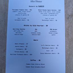 Dessert menu. Dessert menu.