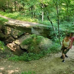 Another view of the natural stone bridge