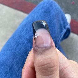 You couldn't even clean the nail or add cuticle oil? Beyond rude.