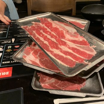 Shabuya - 4 meats per round and we got the beef plates the server recommended - Soup Near Me - Milpitas, California Shabuya - 4 meats per round and we got the beef plates the server recommended - Soup Near Me - Milpitas, California