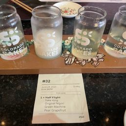 Sake half flight!